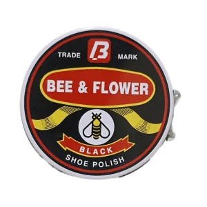 Bee & Flower Black Shoe Polish