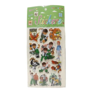 Ben 10 Cartoon 3D Puffy Sticker Sheet for Kids
