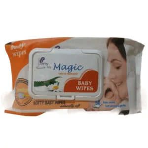 Softy Magic Baby Wipes with Aloe & Chamomile - 80 Wipes